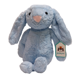 عروسک خرگوش جلی کت (jellycat) اورجینال آبی 25 سانتی متر -اسباب بازی